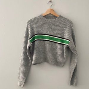 Green Striped Sweater